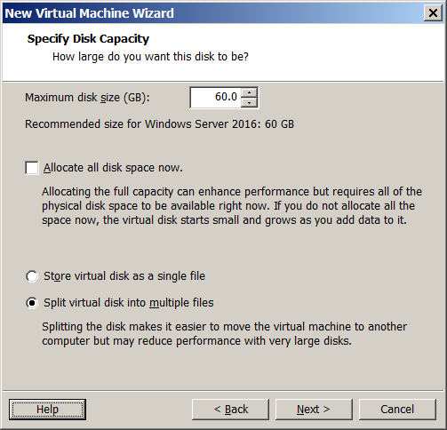 Win2016 Disk Capacity