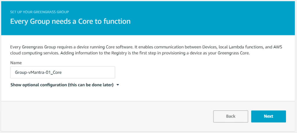 Configuring AWS Greengrass on VMware vSphere Create Core