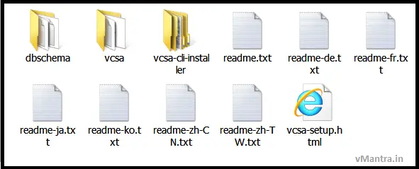 Install VCSA - folder