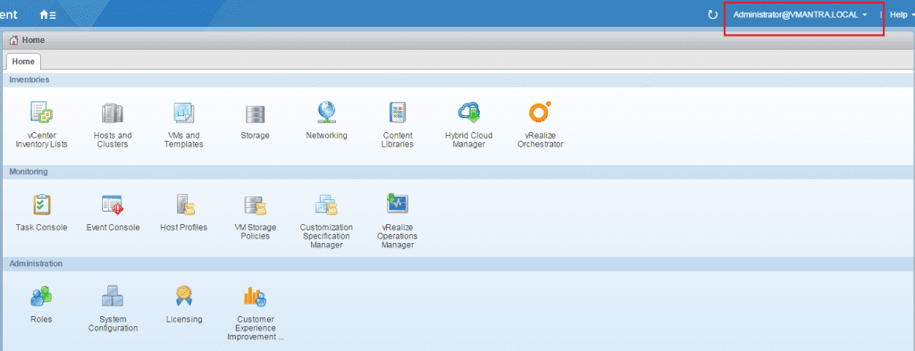 VCSA Domain user Login