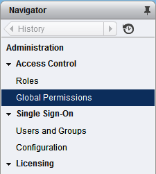 VCSA Global Permissions